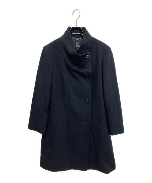 23区（ニジュウサンク）23区 (ニジュウサンク) ウールアンゴラコート ネイビー サイズ:46の古着・服飾アイテム