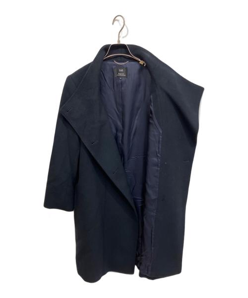 23区（ニジュウサンク）23区 (ニジュウサンク) ウールアンゴラコート ネイビー サイズ:46の古着・服飾アイテム