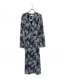 MICHAEL KORS（マイケル・コース）の古着「Palm Georgette Midi Dress ワンピース」｜ネイビー