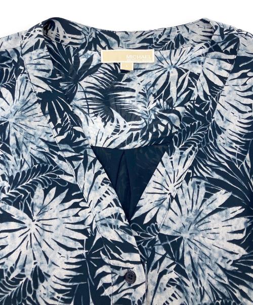MICHAEL KORS（マイケル・コース）MICHAEL KORS (マイケル・コース) Palm Georgette Midi Dress ワンピース ネイビー サイズ:Sの古着・服飾アイテム