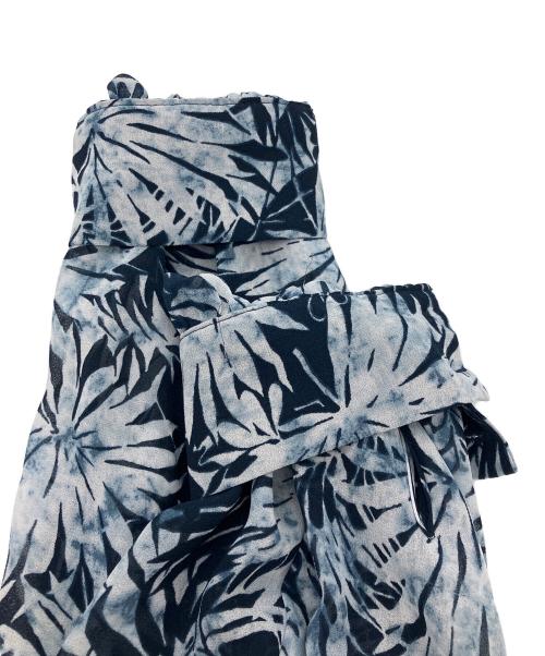 MICHAEL KORS（マイケル・コース）MICHAEL KORS (マイケル・コース) Palm Georgette Midi Dress ワンピース ネイビー サイズ:Sの古着・服飾アイテム