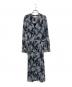 MICHAEL KORS（マイケル・コース）の古着「Palm Georgette Midi Dress ワンピース」｜ネイビー