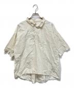 BROCANTEブロカント）の古着「ドビーストライププチコルシャツ」｜ホワイト