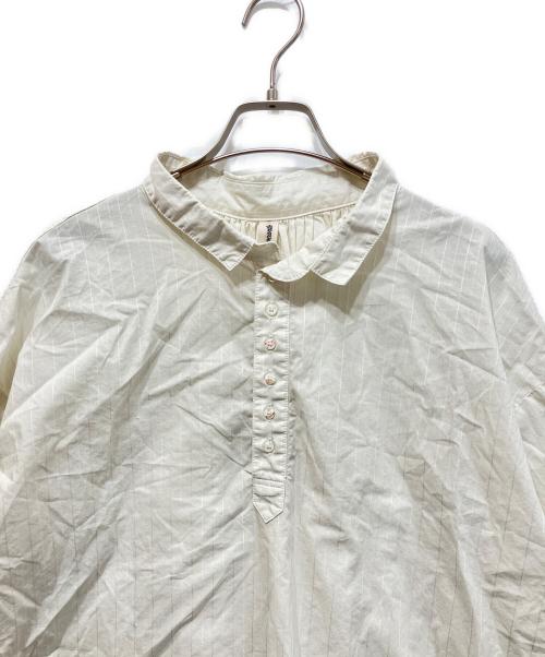 BROCANTE（ブロカント）BROCANTE (ブロカント) ドビーストライププチコルシャツ ホワイト サイズ:2の古着・服飾アイテム