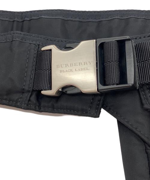BURBERRY BLACK LABEL（バーバリーブラックレーベル）BURBERRY BLACK LABEL (バーバリーブラックレーベル) ノバチェック柄ウエストバッグ ブラックの古着・服飾アイテム