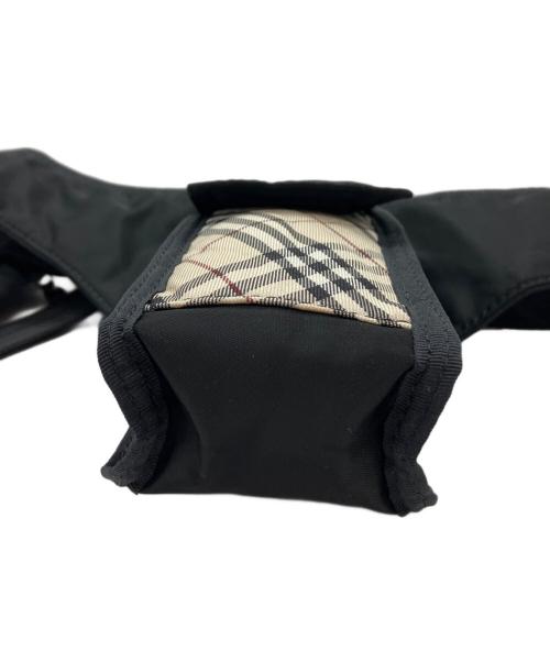 BURBERRY BLACK LABEL（バーバリーブラックレーベル）BURBERRY BLACK LABEL (バーバリーブラックレーベル) ノバチェック柄ウエストバッグ ブラックの古着・服飾アイテム