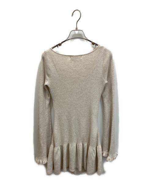 ANDMARY（アンドマリー）andmary (アンドマリー) Fleur Knit Mini Dress ベージュ サイズ:Freeの古着・服飾アイテム