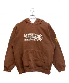 stussy（ステューシー）の古着「00Sプルオーバーパーカー」｜ブラウン