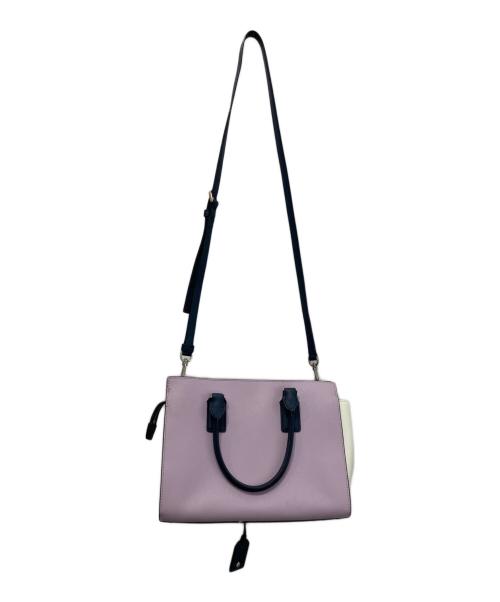 Kate Spade（ケイトスペード）Kate Spade (ケイトスペード) キャメロン ミディアム サッチェル 2WAYバッグ ネイビー×パープルの古着・服飾アイテム