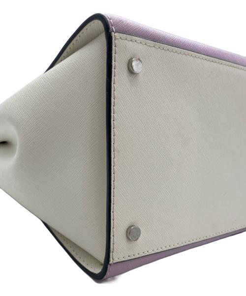 Kate Spade（ケイトスペード）Kate Spade (ケイトスペード) キャメロン ミディアム サッチェル 2WAYバッグ ネイビー×パープルの古着・服飾アイテム