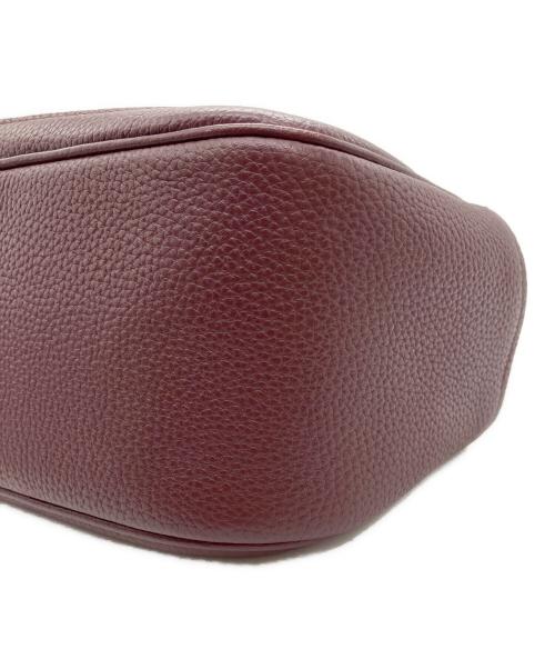 Kate Spade（ケイトスペード）Kate Spade (ケイトスペード) スムーシュ カラーブロック ペブルド レザー クロスボディー バッグ ホワイト×ボルドーの古着・服飾アイテム