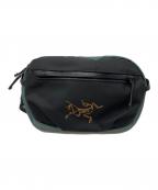 ARC'TERYX×BEAMSアークテリクス×ビームス）の古着「ARRO WAIST BAG ウエストバッグ」｜ブラック×グリーン