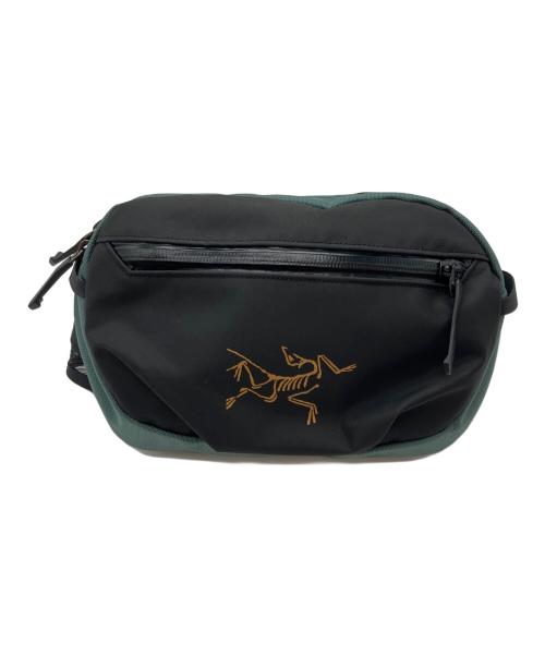 ARC'TERYX（アークテリクス）ARC'TERYX (アークテリクス) BEAMS (ビームス) ARRO WAIST BAG ウエストバッグ ブラック×グリーンの古着・服飾アイテム