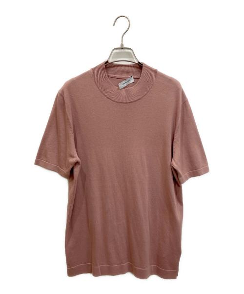 GLAN SASSO（グランサッソ）GLAN SASSO (グランサッソ) コットン半袖ニット ピンク サイズ:48の古着・服飾アイテム