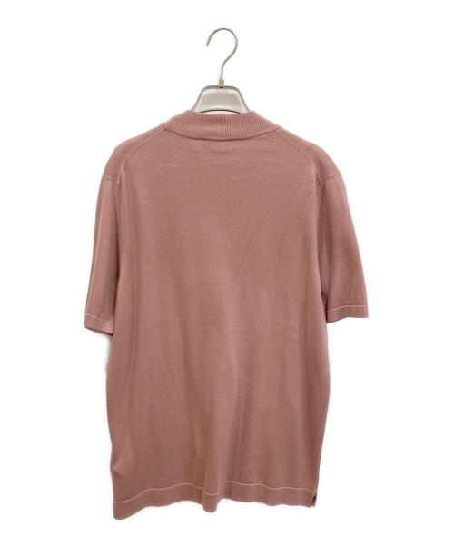 GLAN SASSO（グランサッソ）GLAN SASSO (グランサッソ) コットン半袖ニット ピンク サイズ:48の古着・服飾アイテム