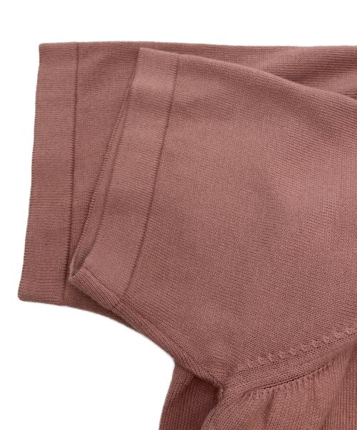 GLAN SASSO（グランサッソ）GLAN SASSO (グランサッソ) コットン半袖ニット ピンク サイズ:48の古着・服飾アイテム