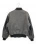 MV SPORT (エムブイスポーツ) 90S 袖レザースタジャン グレー×ブラック サイズ:M：12000円