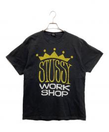stussy×OUR LEGACY（ステューシー×アワーレガシー）の古着「KING SIZE PIGMENT DYED TEE コラボプリントT」｜ブラック