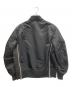 sacai (サカイ) レザードッキング MA-1ジャケット ブラック サイズ:2：60000円
