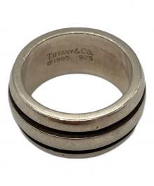 TIFFANY & Co.（ティファニー）の古着「アトラスク ダブルラインリング」｜シルバー