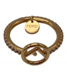 FENDI（フェンディ）の古着「F IS FENDIロゴクリスタルリング」｜ゴールド