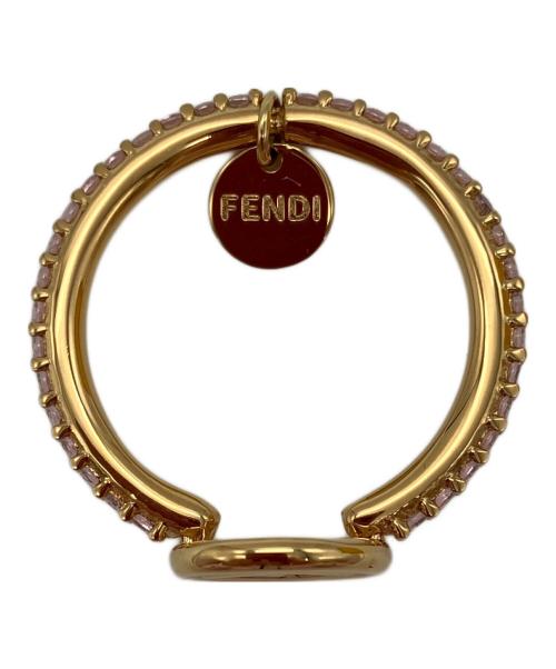FENDI（フェンディ）FENDI (フェンディ) F IS FENDIロゴクリスタルリング ゴールド サイズ:14号の古着・服飾アイテム