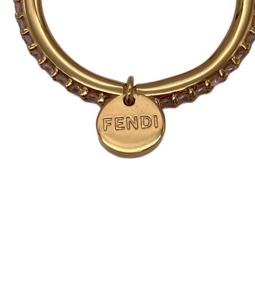 FENDI（フェンディ）FENDI (フェンディ) F IS FENDIロゴクリスタルリング ゴールド サイズ:14号の古着・服飾アイテム