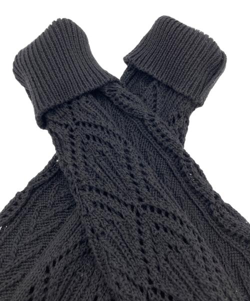 Hysteric Glamour（ヒステリックグラマー）Hysteric Glamour (ヒステリックグラマー) コットンポリ ニットパーカー ブラック サイズ:freeの古着・服飾アイテム