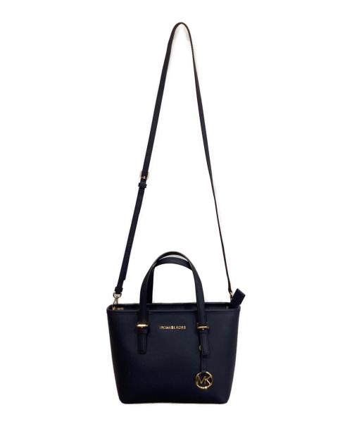 MICHAEL KORS（マイケルコース）MICHAEL KORS (マイケルコース) 2WAYバッグ ネイビーの古着・服飾アイテム