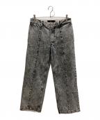Vaporizeヴェイパライズ）の古着「Pigment Dye Denim Work Pants/デニムパンツ」｜グレー