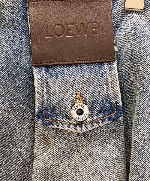 LOEWE（ロエベ）LOEWE (ロエベ) 26SS ロゴ デニムミニスカート ブルー サイズ:34の古着・服飾アイテム