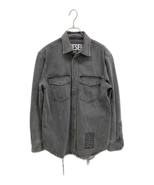 DIESEL（ディーゼル）DIESEL (ディーゼル) デニムシャツ ブラック サイズ:XSの古着・服飾アイテム