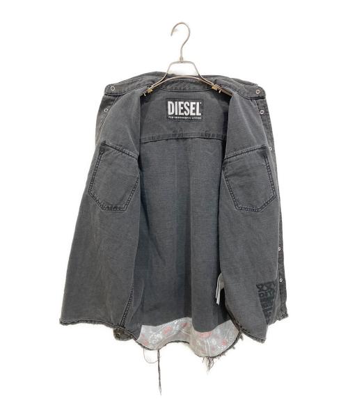 DIESEL（ディーゼル）DIESEL (ディーゼル) デニムシャツ ブラック サイズ:XSの古着・服飾アイテム