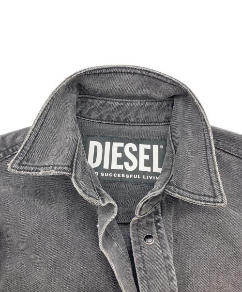 DIESEL（ディーゼル）DIESEL (ディーゼル) デニムシャツ ブラック サイズ:XSの古着・服飾アイテム