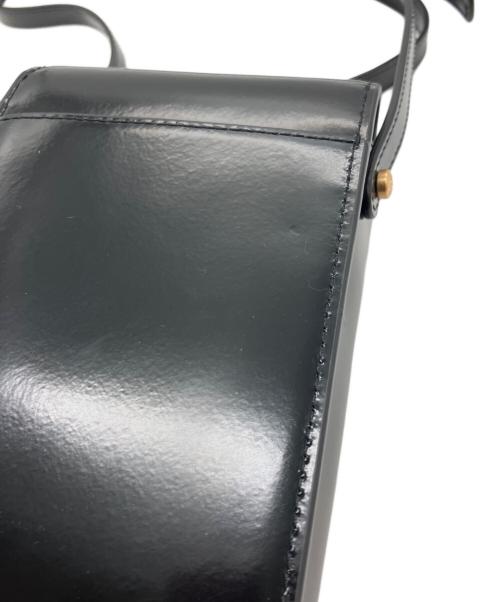TORY BURCH（トリーバーチ）TORY BURCH (トリーバーチ) Robinson Spazzolato Phone Crossbody ミニ ショルダーバッグ/ロビンソンスパッツォラートフォンクロスボディショルダーバッグ ブラックの古着・服飾アイテム