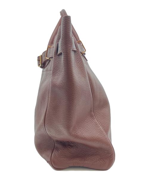 YOUNG & OLSEN The DRYGOODS STORE（ヤングアンドオルセン ザ ドライグッズストア）YOUNG & OLSEN The DRYGOODS STORE (ヤングアンドオルセン ザ ドライグッズストア) DRYGOODS STORE 別注ベルテッド レザートートバッグ ブラウンの古着・服飾アイテム