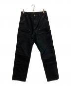 CarHarttカーハート）の古着「ダブルニーペインターパンツ」｜ブラック