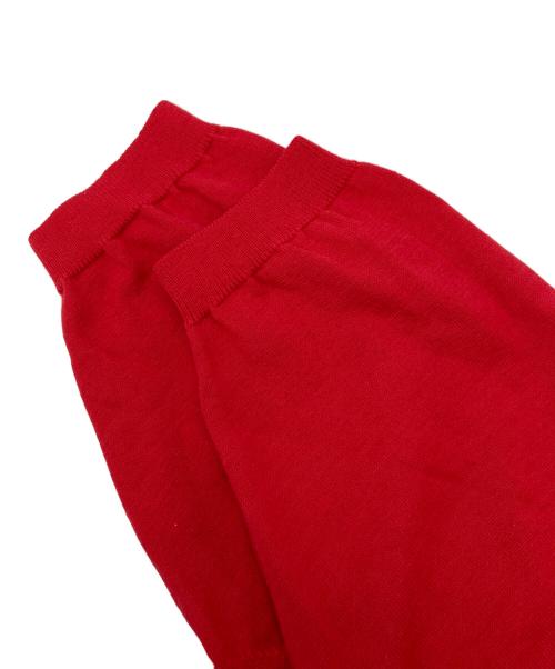 Vivienne Westwood RED LABEL（ヴィヴィアンウエストウッドレッドレーベル）Vivienne Westwood RED LABEL (ヴィヴィアンウエストウッドレッドレーベル) オーブ刺繍半袖サマーニット レッド サイズ:00の古着・服飾アイテム