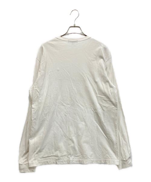COMME des GARCONS HOMME（コムデギャルソン オム）COMME des GARCONS HOMME (コムデギャルソン オム) 長袖Tシャツ ホワイト サイズ:Lの古着・服飾アイテム