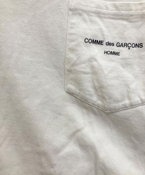 COMME des GARCONS HOMME（コムデギャルソン オム）COMME des GARCONS HOMME (コムデギャルソン オム) 長袖ポケットカットソー ホワイト サイズ:Lの古着・服飾アイテム
