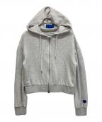 BLUE×PALANGブルーパラン）の古着「BASIC WZIP HOODIE ジップパーカー」｜グレー