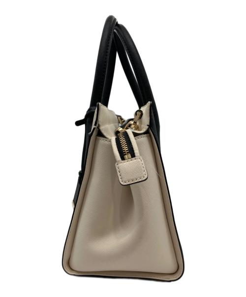 Kate Spade（ケイトスペード）Kate Spade (ケイトスペード) 2WAYバッグ ホワイト×ブラックの古着・服飾アイテム