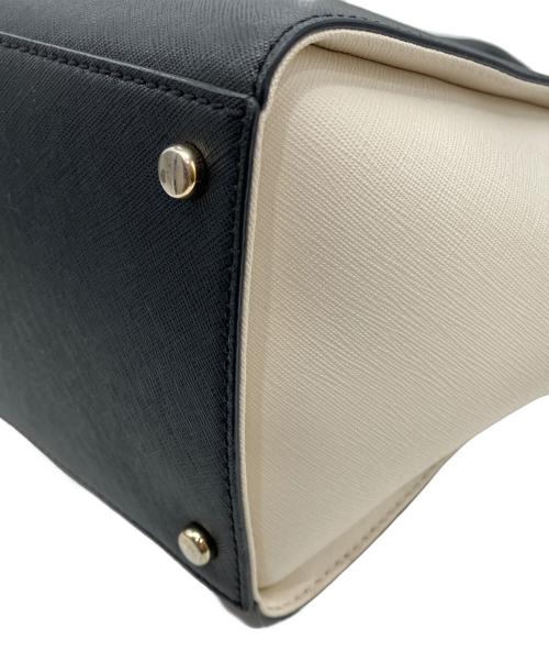 Kate Spade（ケイトスペード）Kate Spade (ケイトスペード) 2WAYバッグ ホワイト×ブラックの古着・服飾アイテム