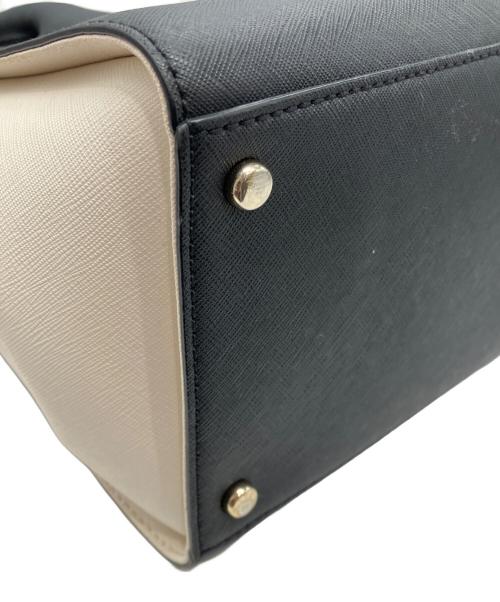 Kate Spade（ケイトスペード）Kate Spade (ケイトスペード) 2WAYバッグ ホワイト×ブラックの古着・服飾アイテム