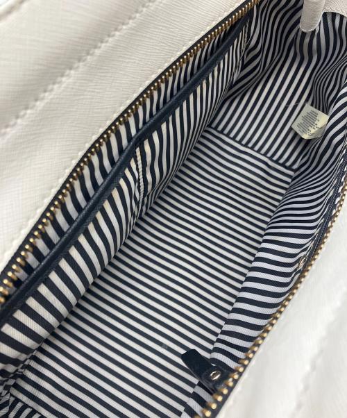 Kate Spade（ケイトスペード）Kate Spade (ケイトスペード) 2WAYバッグ ホワイト×ブラックの古着・服飾アイテム