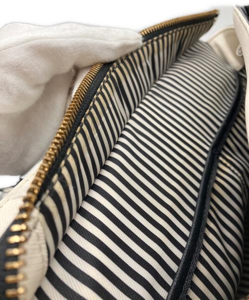 Kate Spade（ケイトスペード）Kate Spade (ケイトスペード) 2WAYバッグ ホワイト×ブラックの古着・服飾アイテム