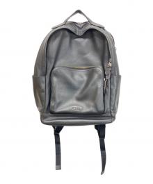 COACH（コーチ）の古着「レザー グラハム バックパック」｜ブラック