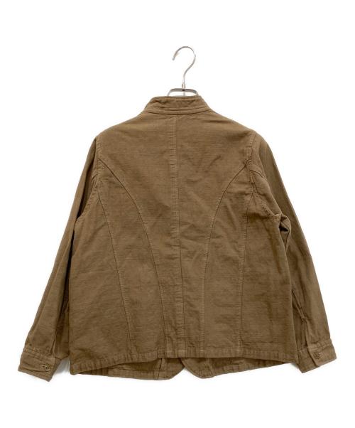 nest Robe（ネストローブ）nest Robe (ネストローブ) コットンリネン フィールドジャケット ブラウン サイズ:freeの古着・服飾アイテム