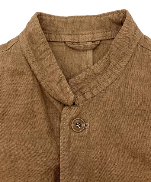 nest Robe（ネストローブ）nest Robe (ネストローブ) コットンリネン フィールドジャケット ブラウン サイズ:freeの古着・服飾アイテム