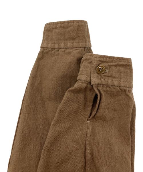 nest Robe（ネストローブ）nest Robe (ネストローブ) コットンリネン フィールドジャケット ブラウン サイズ:freeの古着・服飾アイテム